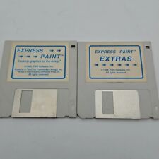 Commodore Amiga Express Paint 2 Disks Vintage 80s 1988 PAR Software  picture