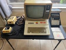 Vintage Apple IIe (2e) Computer, monitor, joystick, cooling fan, floppy set picture