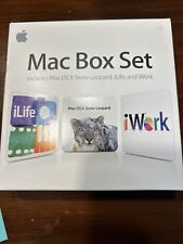 Vintage Apple Mac Box Set OS X Snow Leopard, iLife, & iWork DVD’s & Manuals picture