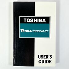 Vintage Toshiba TECRA 750CDM-NT laptop USER'S GUIDE instruction manual OEM 1997 picture