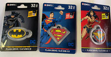 DC COMICS  32 GB FLASH DRIVE 2.0 USB.  SUPERMAN, WONDER WOMAN, OR BATMAN NEW picture