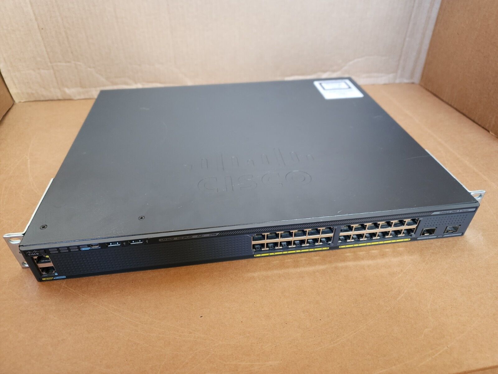 Cisco Catalyst WS-C2960X-24PD-L GigE PoE 2 x 10G SFP+ LAN Base w/ STACK module