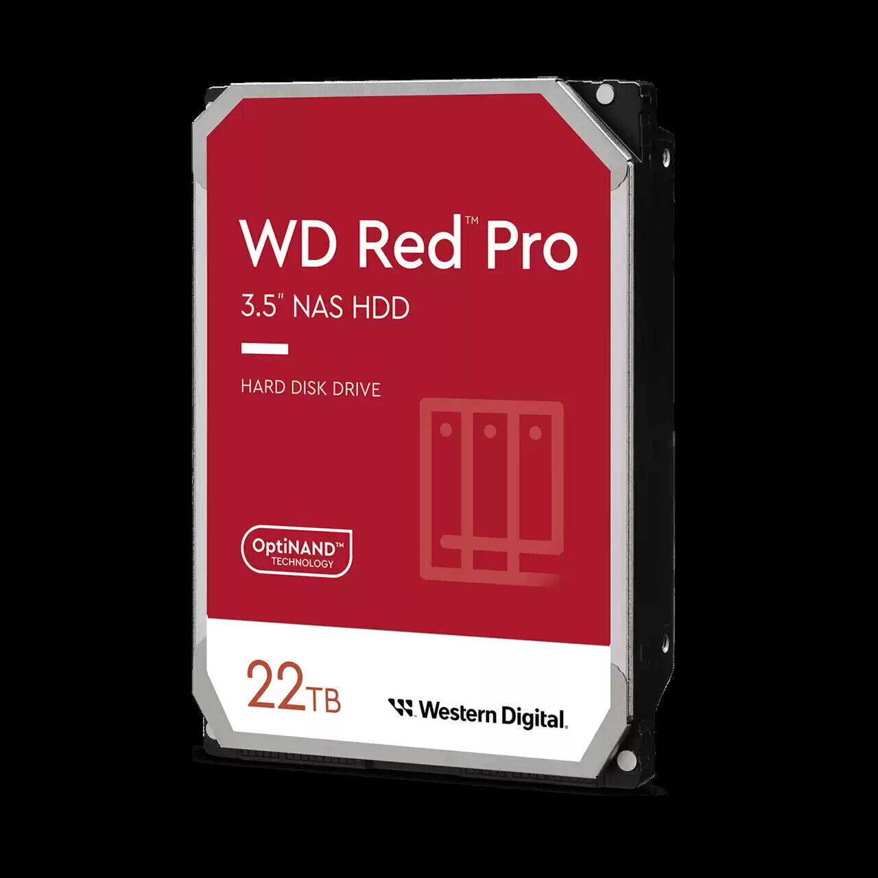 Western Digital 22TB WD Red Pro NAS Internal Hard Drive, 64MB Cache - WD221KFGX