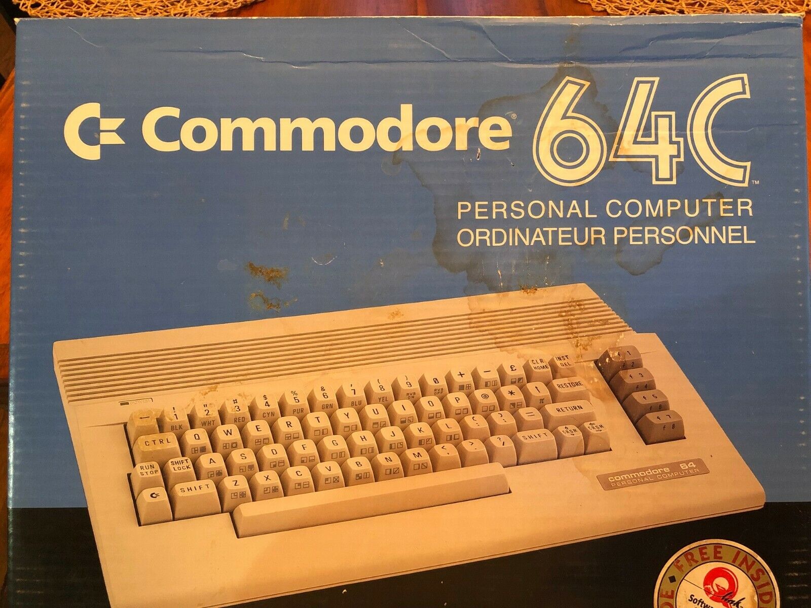 Commodore 64C Computer  Vintage,   NEW in Box, storage unit find