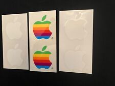 Vintage Apple Computer rainbow and white apple stickers, never used NOS picture