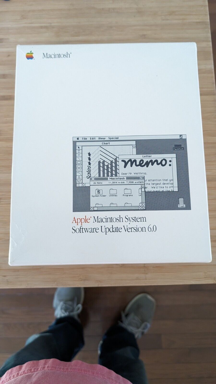Vintage Apple Macintosh System Update Software Version 6.0