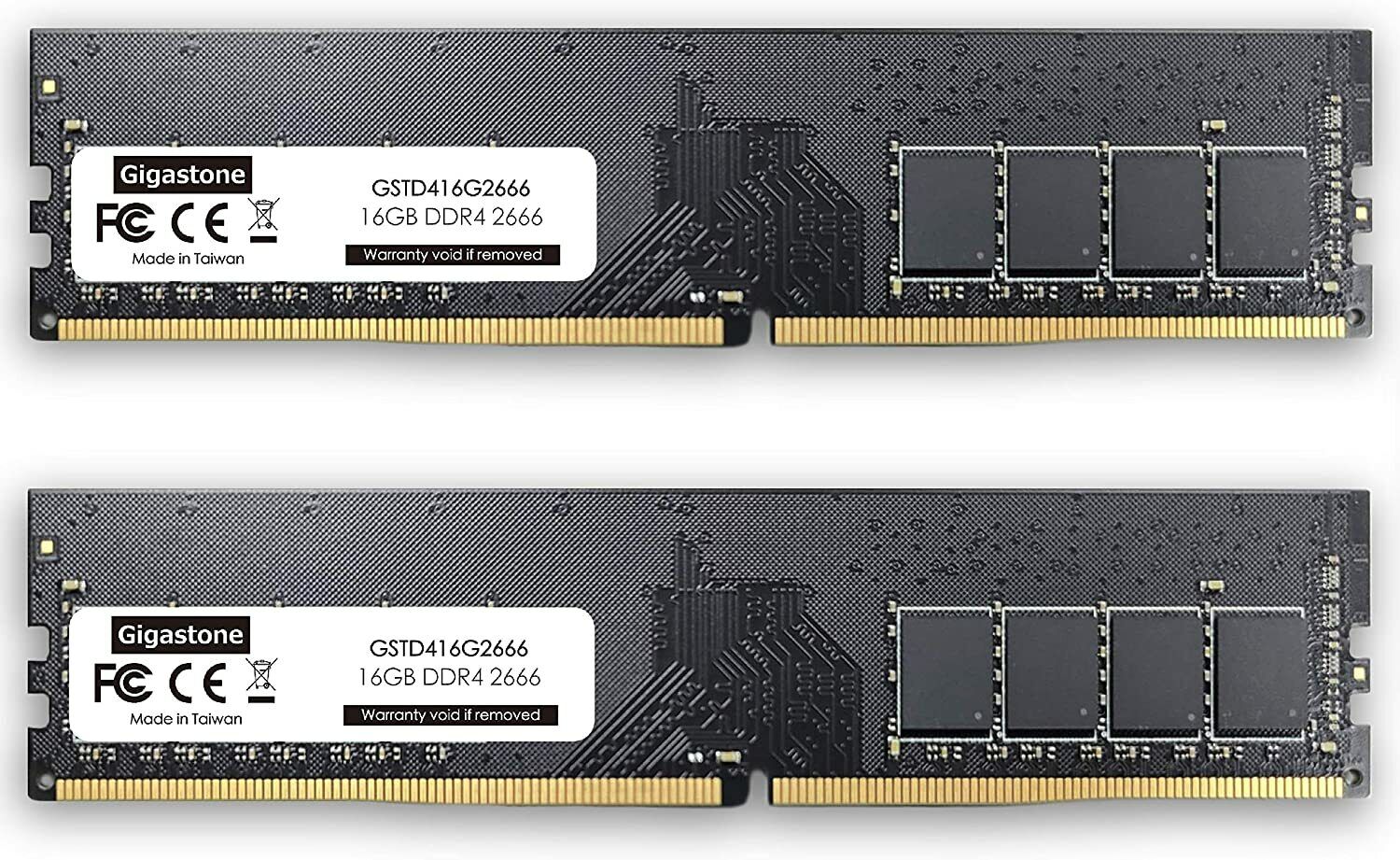 Gigastone DDR4 32GB (16GBx2) 2666MHz PC4-21300 CL19 1.2V UDIMM 288 Pin Ram