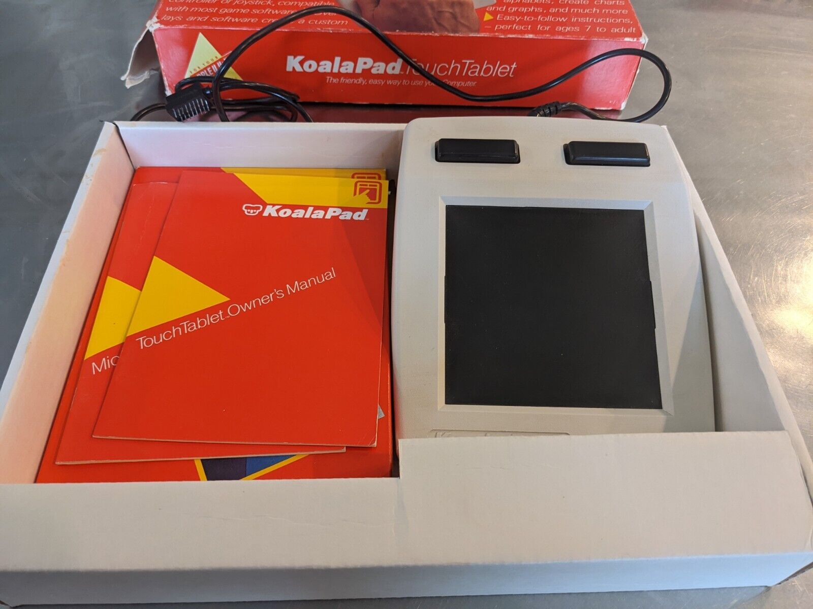 KoalaPad Vintage Touch Tablet Apple II Computer Mac Rare