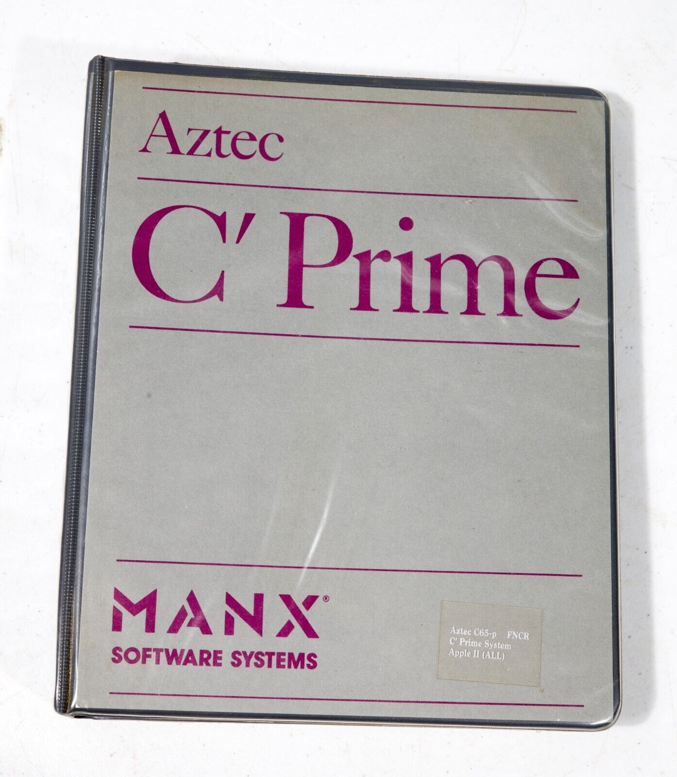 Vintage Manx Aztec C\' Prime System Apple II ST533