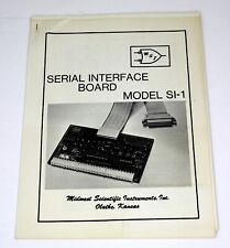 Vintage MSI Serial Interface Board Model SI-1 Instructions Folding Assy Diagrams picture