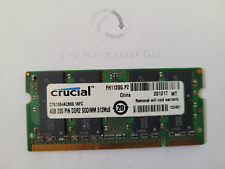 Crucial 4GB PC2-5300 DDR2-667MHz non-ECC SoDimm Laptop Memory Ram picture