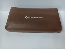 Commodore 64 Computer Keyboard Dust Cover Brown W/Logo - Keyboard Not Included  picture