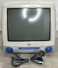 1998 Apple iMac G3 Blue Vintage Apple I MAC all in One Computer Powers On picture