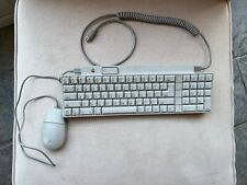 Vintage Apple A9M0330 Desktop Bus Keyboard W/ Cable and Bus Mouse II UNTESTED picture