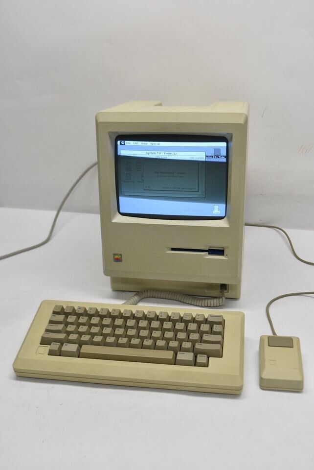 Macintosh 512k Recapped Analog w/ Keyboard and Mouse - WORKING