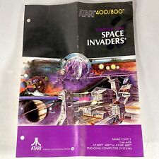 Atari 400/800 Space Invaders Vintage 1980 Computer Game Original Manual Only picture