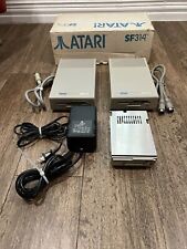 Lot of 2 ATARI ST Floppy Drives SF314 SF354 w/ 1 Power Supply Box & Extra Drive picture