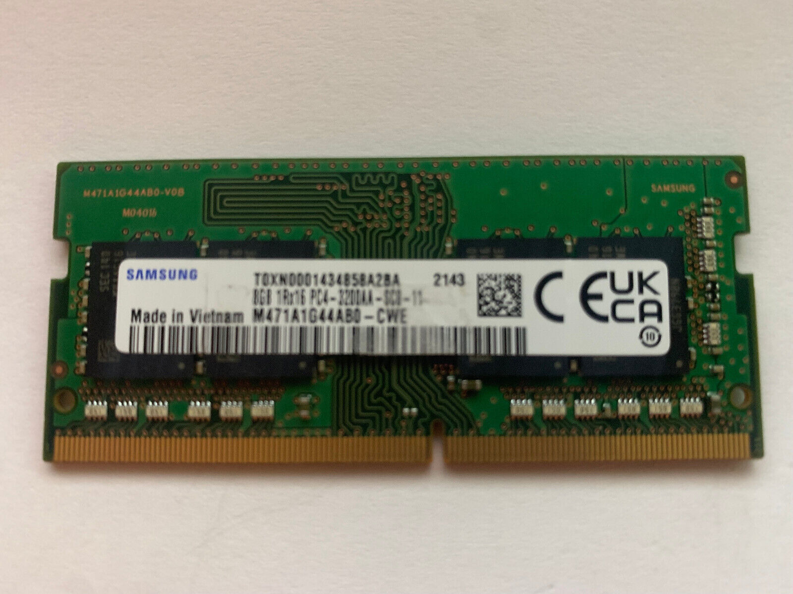 LOT OF 100ea Samsung 8GB DDR4 3200 MHz PC4-25600 Laptop SODIMM 260 pins
