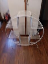 VINTAGE MCM CIRCULAR PLANT STAND.  Sturdy, Footed.  27