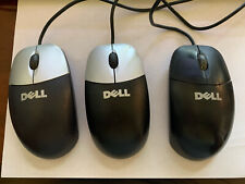 Lot of 3X Vintage DELL Mouse - 2 Optic and 1 Trackball.  Good Condition picture