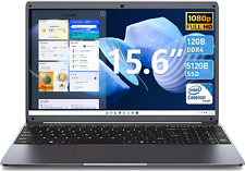 SGIN 15.6 Inch 12GB RAM 512GB SSD Quad-Core 2.8 GHz Full HD 1080P Screen Laptops picture