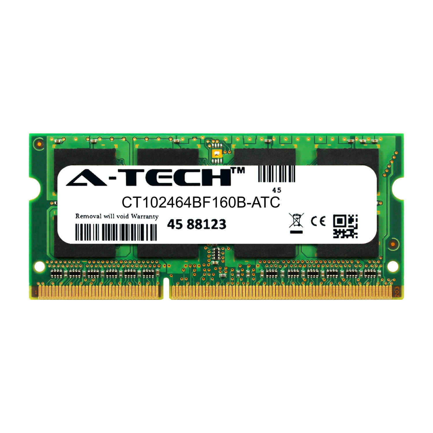 8GB DDR3L-1600 PC3-12800 SODIMM Crucial CT102464BF160B Equivalent Memory RAM 1x