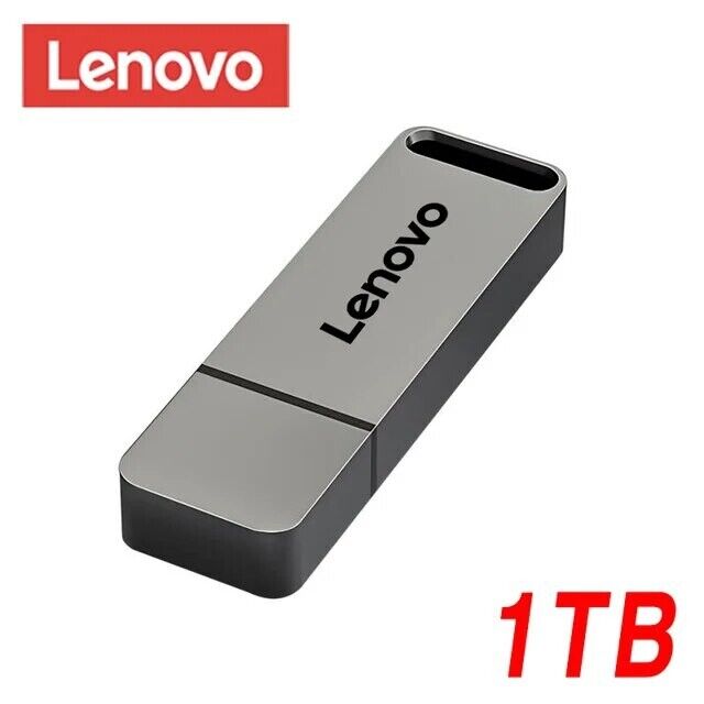1TB Lenovo USB Flash Drive Metal Memory Stick Pen Thumb U Disk Storage Key