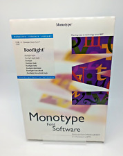 Vintage Monotype Software - Footlight - Postscript Font Floppy - PC - SEALED picture