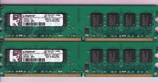 2GB 2x1GB PC2-5300 KINGSTON KPN424-ELJ DDR2-667 DESKTOP RAM MEMORY KIT DIMM picture