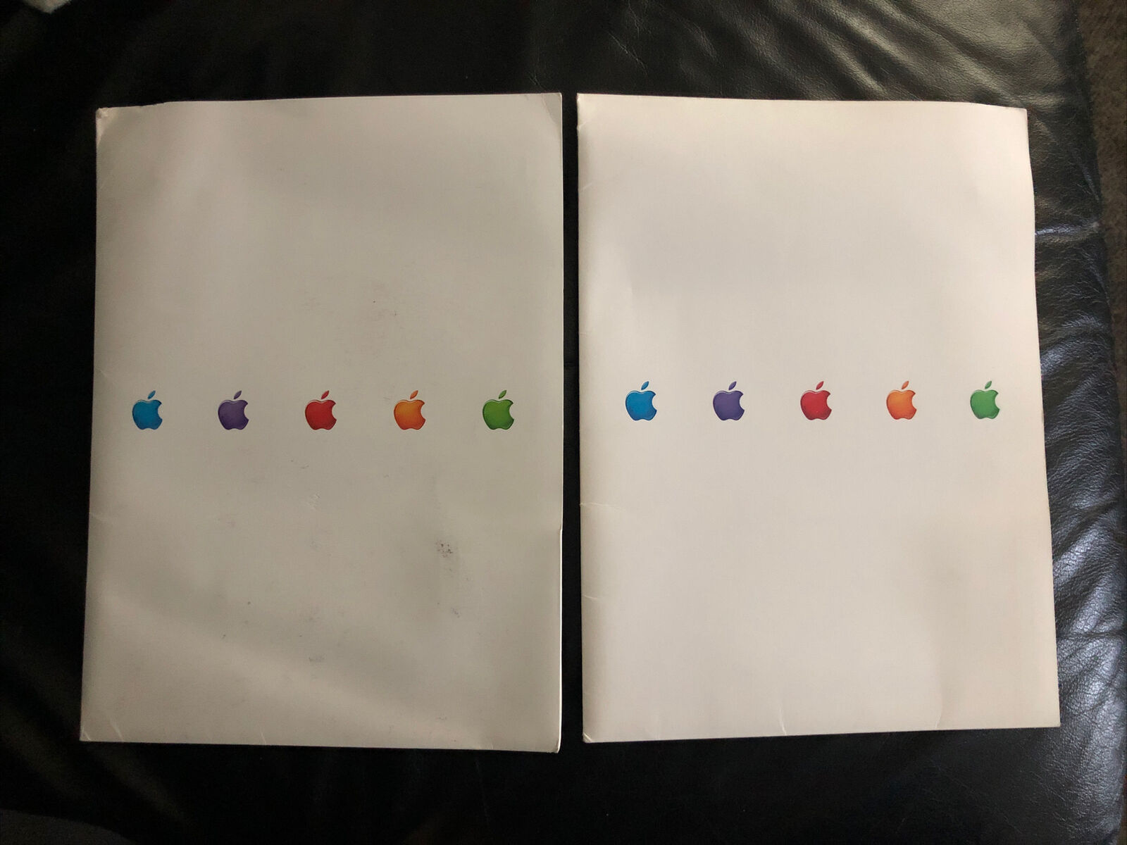 Apple ‘think different’ file folders (2). Vintage. With logos.￼