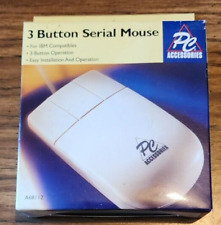 Vintage NOS New-In-Box 3 Button Serial Mouse PC Accessories A68112 picture