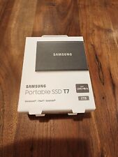 Samsung T7 MU-PC2T0T 2TB USB 3.2 Portable Solid State Drive SSD - Titan Gray picture