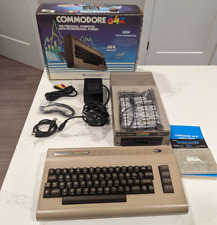 Commodore 64 Boxed w/ 1541 Disk Drive, SD2IEC Fastload, Svideo, PSU, Powers on  picture