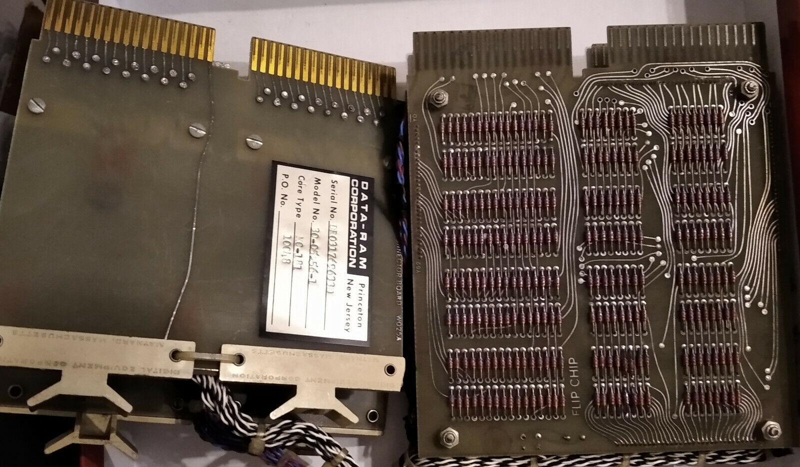 PDP-8L DEC  CORE MEMORY STACK Vintage W025