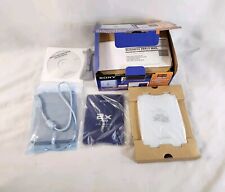 Vintage Sony USB Floppy Disk Drive 2X Speed FDD Blue & White MPF88E Read/Write picture