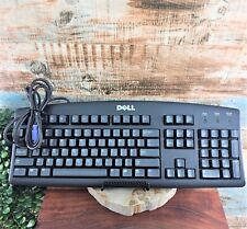 Vintage Computer Keyboard PS/2 Serial PC DELL English Wired RT7D20 Clicky Keys picture