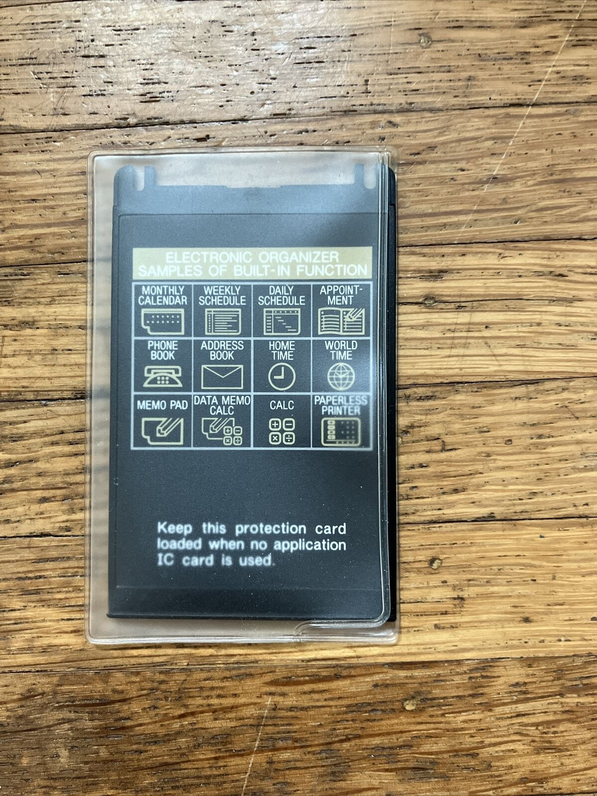 Vintage Sharp Wizard IC Card Slot Filler