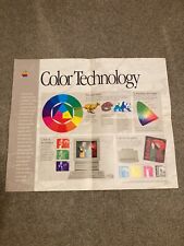 Vintage Apple Collectable: 1994 Apple Color Design & Color Technology Poster picture