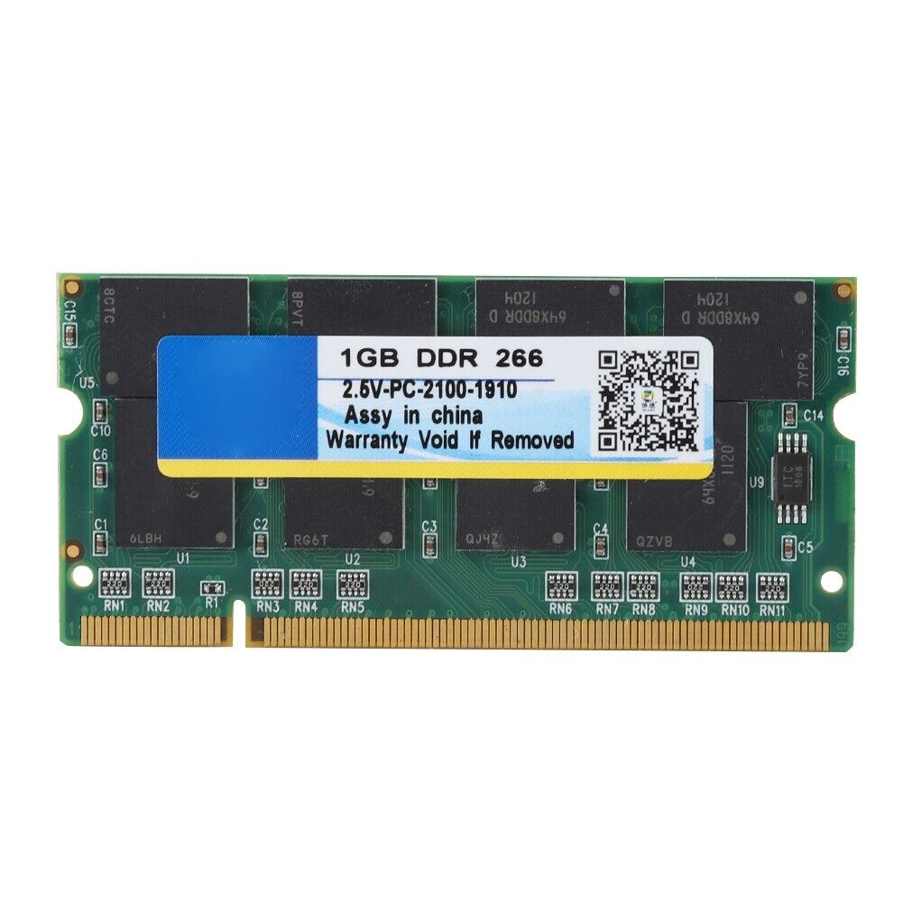 1GB Desktop Laptop Memory RAM PC 2100 DDR 266MHz 200Pin Compatible for Intel AMD