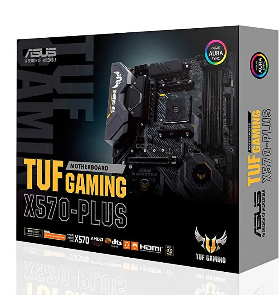 ASUS TUF Gaming X570-PLUS (Dual M.2 PCIe 4.0) AMD AM4 ATX Motherboard