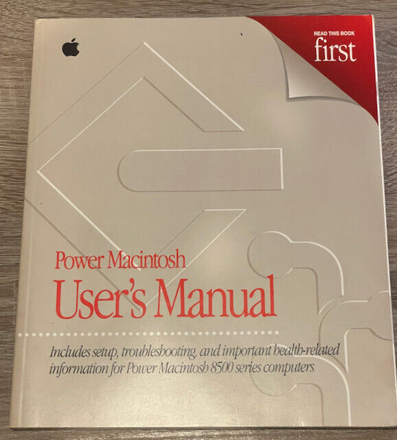 Vintage Apple Power Mac 8500 User's Manual