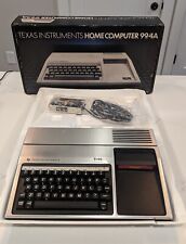Vintage Texas Instruments TI-99/4A Computer System with Box Parsec Game, No AC picture