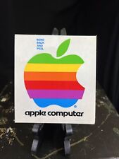 Vintage Original 1980s APPLE MACINTOSH Computer Rainbow Logo 4
