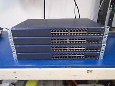 Lot of 4 Juniper EX2200-24T-4G 24 port switches with rack mounts picture