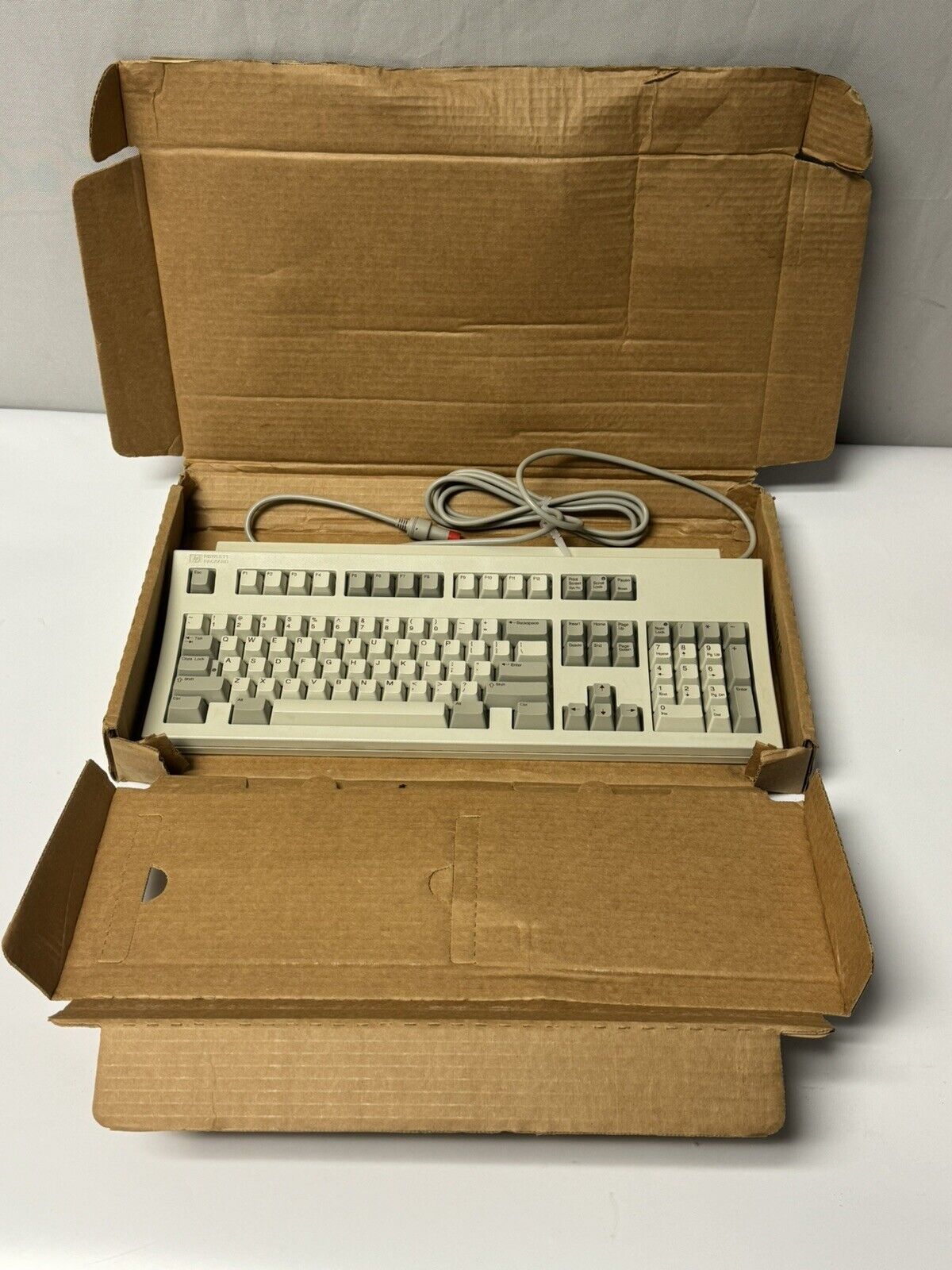 HP Hewlett Packard A2840-60201 A2840B PS2 Wired Keyboard Vintage
