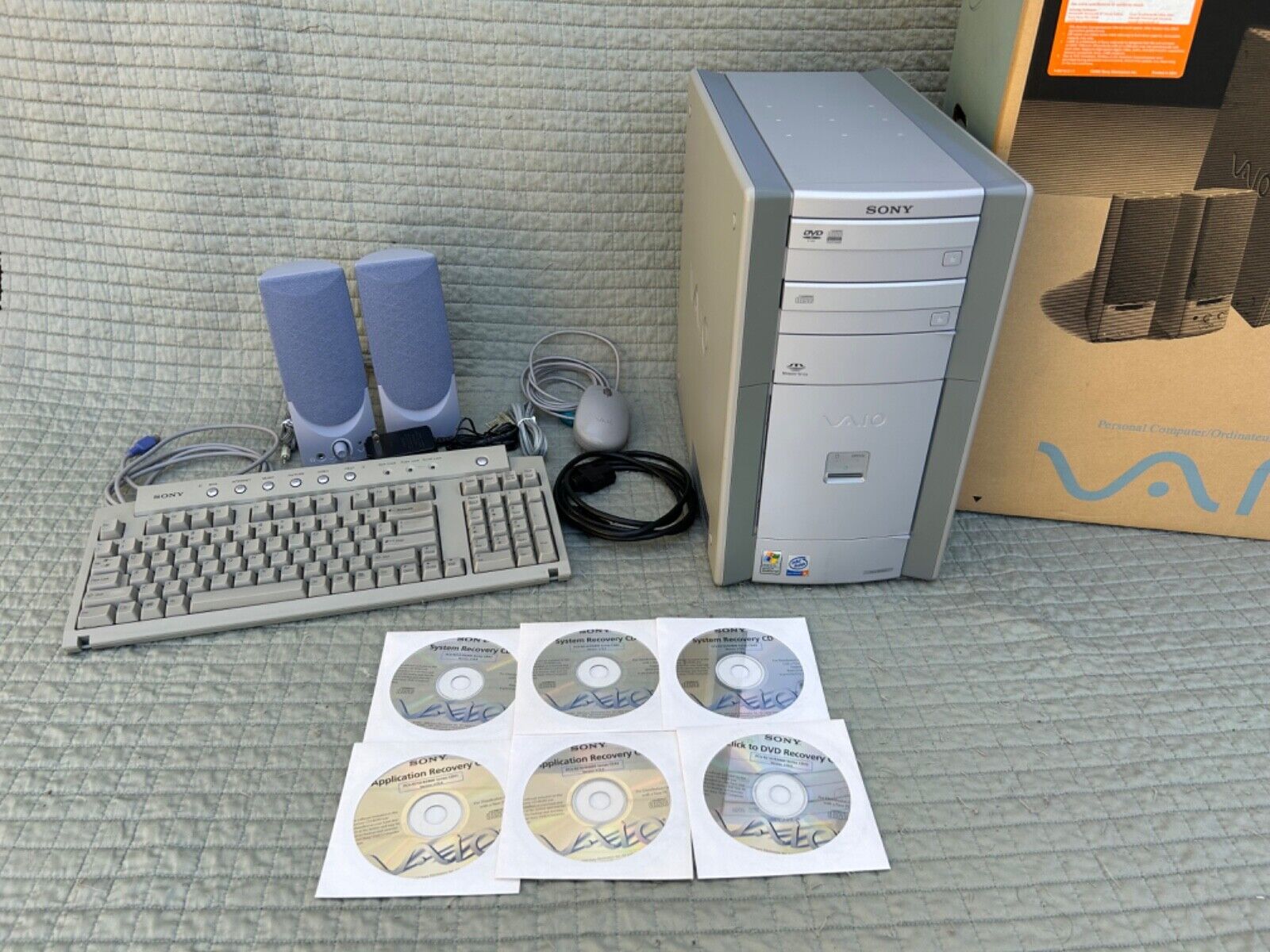 Vintage SONY VAIO Digital Studio PCV-RX860 PC, Pentium 4, Factory Reset, Tested