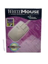 New Vintage White Mouse Computer Mouse Windows 95 Era 3 Button Programmable picture