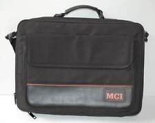 Vintage MCI Computer Bag Black Logo Shoulder Strap Tote Collectible picture