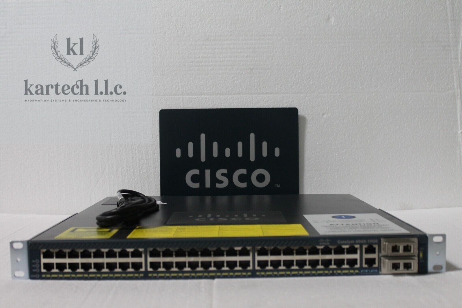 Cisco WS-C4948-10GE-S 48 Port Gigabit +10GB Switch w/ Dual AC 15.0 OS