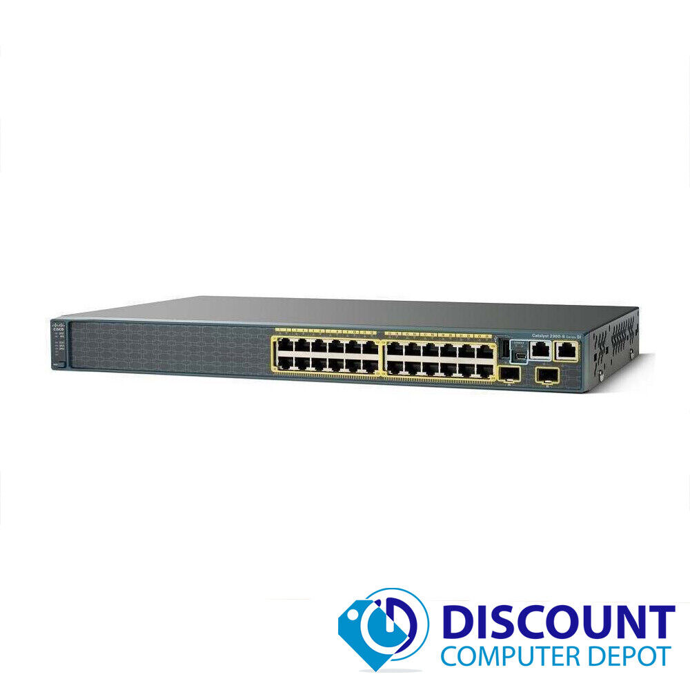Cisco WS-C2960S-24TS-S Catalyst 24-Port 10/100/1000 Gigabit Ethernet Switch 
